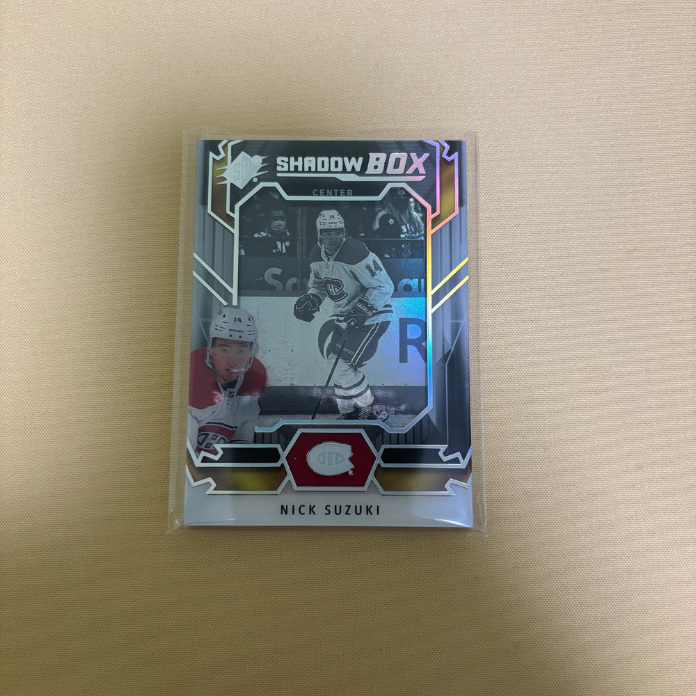 2021/22 Upper Deck SPX Nick Suzuki Shadow Box Center Montreal Canadiens SB-32 Sports Card
