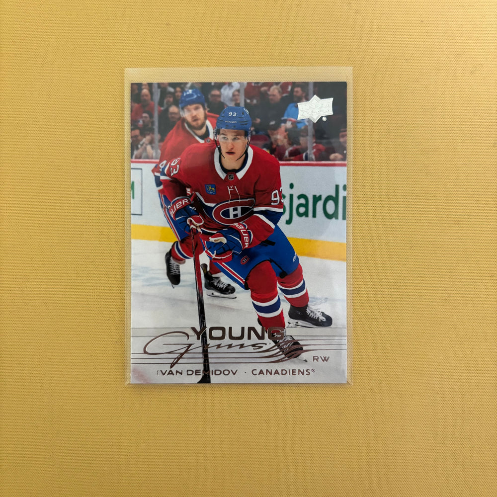 2025-26 Upper Deck Series 1 Ivan Demidov Young guns Montreal Canadiens #205 Sports Card