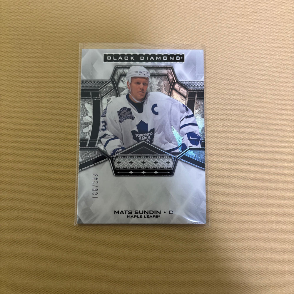 2024-25 Black Diamond Mats Sundin #BDB-MS Legends /349 Toronto Maple Leafs Sports Card