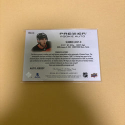 2024 UPPER DECK PREMIER #PRA-SE SEAMUS CASEY ROOKIE AUTO JERSEY MEM /99 Sports Card
