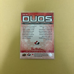 2025-26 Upper Deck Tim Hortons Marie-Philip Poulin/Laura Stacey Duos Team Canada CO-14 Sports Card