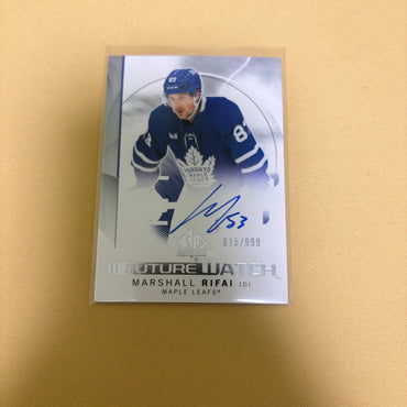 2024 UPPER DECK SP AUTHENTIC #134 MARSHALL RIFAI AUTO RC FUTURE WATCH /999 Sports Card