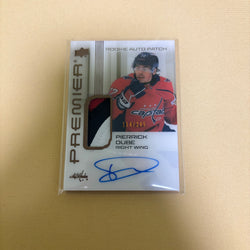 2024/25 Upper Deck Premier Pierrick Dube Premier Rookie Auto Patch Bronze /249 Washington Capitals AR-PD Sports Card