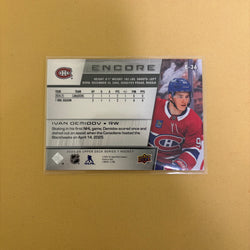 2025 UPPER DECK SERIES 1 #E-36 IVAN DEMIDOV ENCORE Sports Card