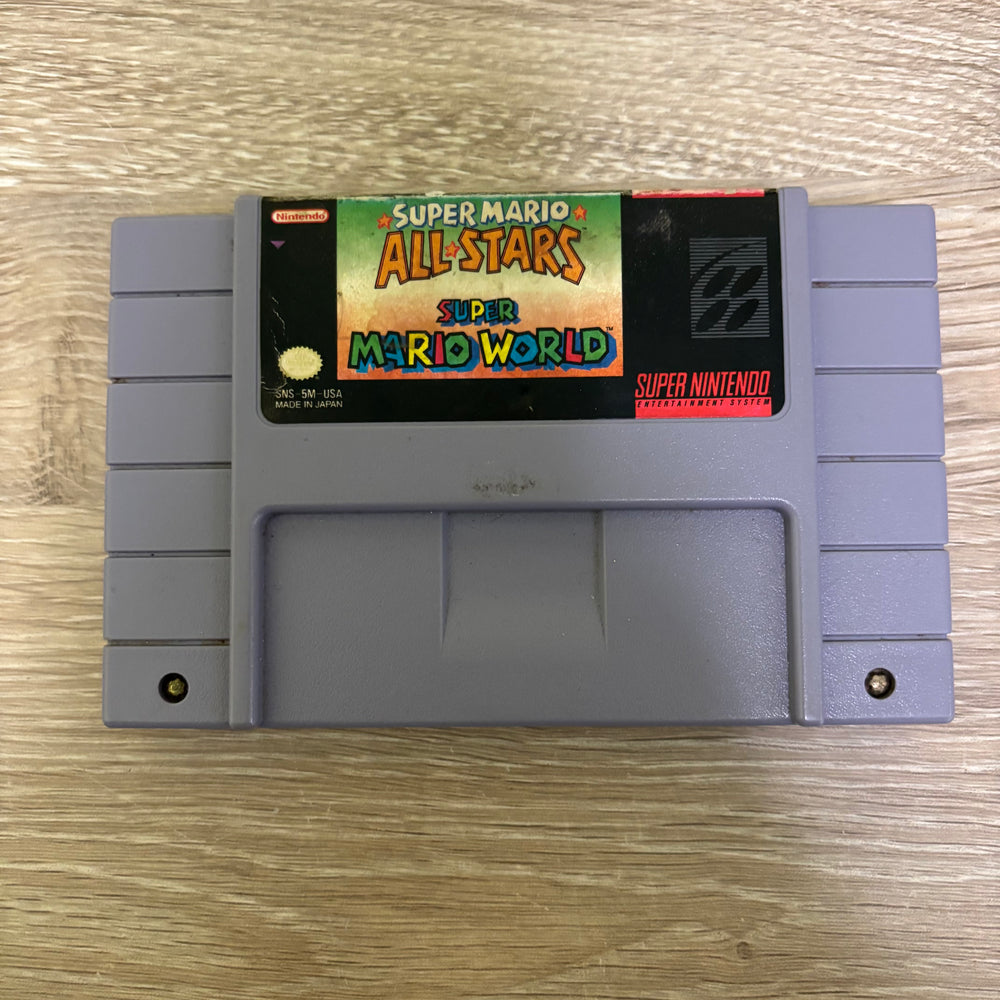 Super Mario All-stars and Super Mario World Super Nintendo