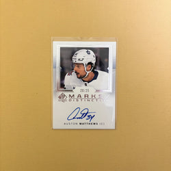 2024/25 Upper Deck SP Authentic Auston Matthews Marks Of Distinction Auto /25 Toronto Maple Leafs MD-AM Sports Card
