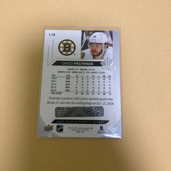 2024-25 SP AUTHENTIC Bounty DAVID PASTRNAK S-28 UNSCRATCHED SPECTRUM FX Sports Card