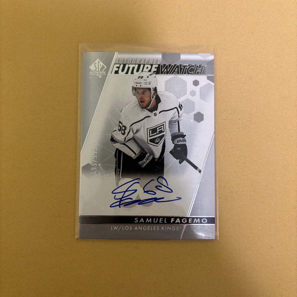 2022-23 SP Authentic Samuel Fagemo RC Future Watch Auto #702/999 Kings Sports Card
