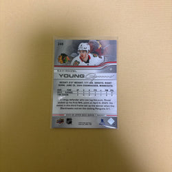 2025/26 Upper Deck Series 1 Sam Rinzel Young Guns Chicago Blackhawks #248 Sports Card