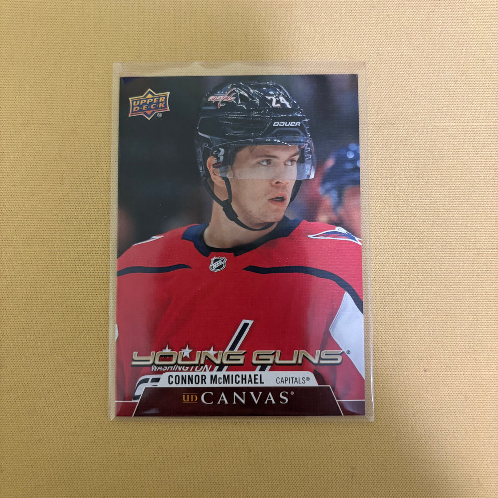 2020-21 Upper Deck Series 1 Connor McMichael Young Guns Canvas Washington Capitals #C107 Sports Card