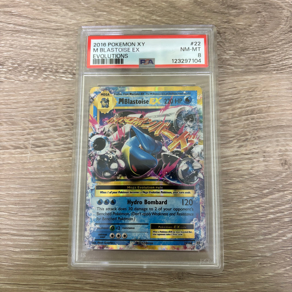 M Blastoise EX (22/108) [XY: Evolutions] PSA 8 (123297104) Graded Card