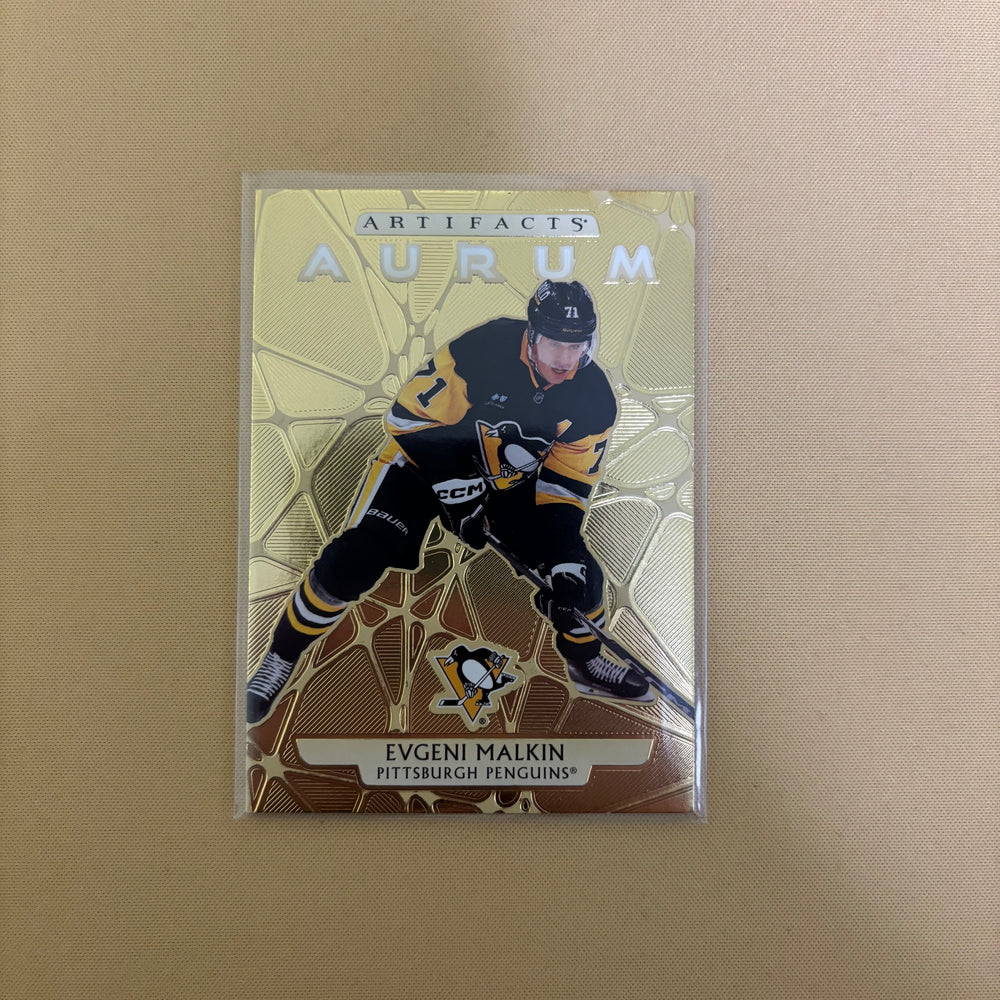 2025/26 Upper Deck Artifacts Evgeni Malkin Aurum Pittsburgh Penguins #22 Sports Card