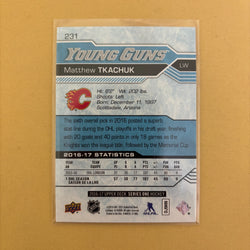 2016-17 Upper Deck Series 1 Matthew Tkachuk Young Guns Calgary Flames #231 Sports Card