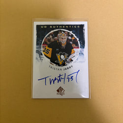 Tristan Jarry 2024-25 SP Authentic UD Authentics Auto UDA-TJ Sports Card