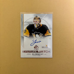 2024-25 SP Authentic Joel Blomqvist Future Watch Rookie Auto /999 #173 Penguins Sports Card