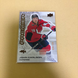 2024-25 Upper Deck Premier Bronze John Carlson /299 #56 Washington Capitals Sports Card