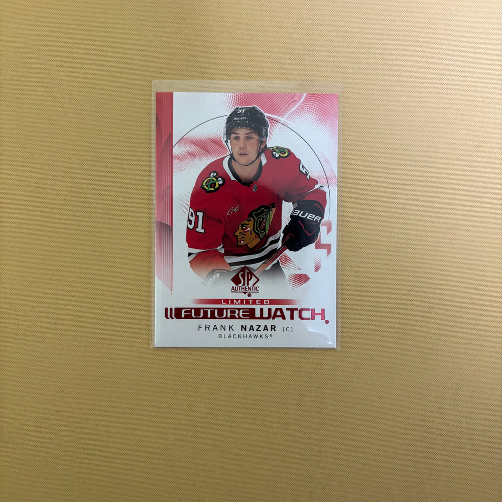 2024/25 Upper Deck SP Authentic Frank Nazar Future Watch Limited Red Chicago Blackhawks #138 Sports Card