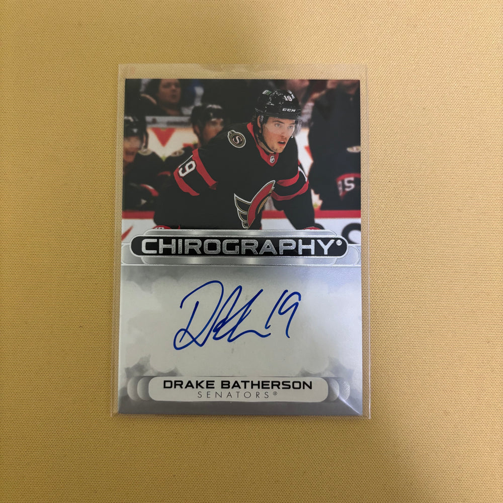 2023-24 SP Authentic Chirography Auto #C-DB Drake Batherson Ottawa Senators Sports Card