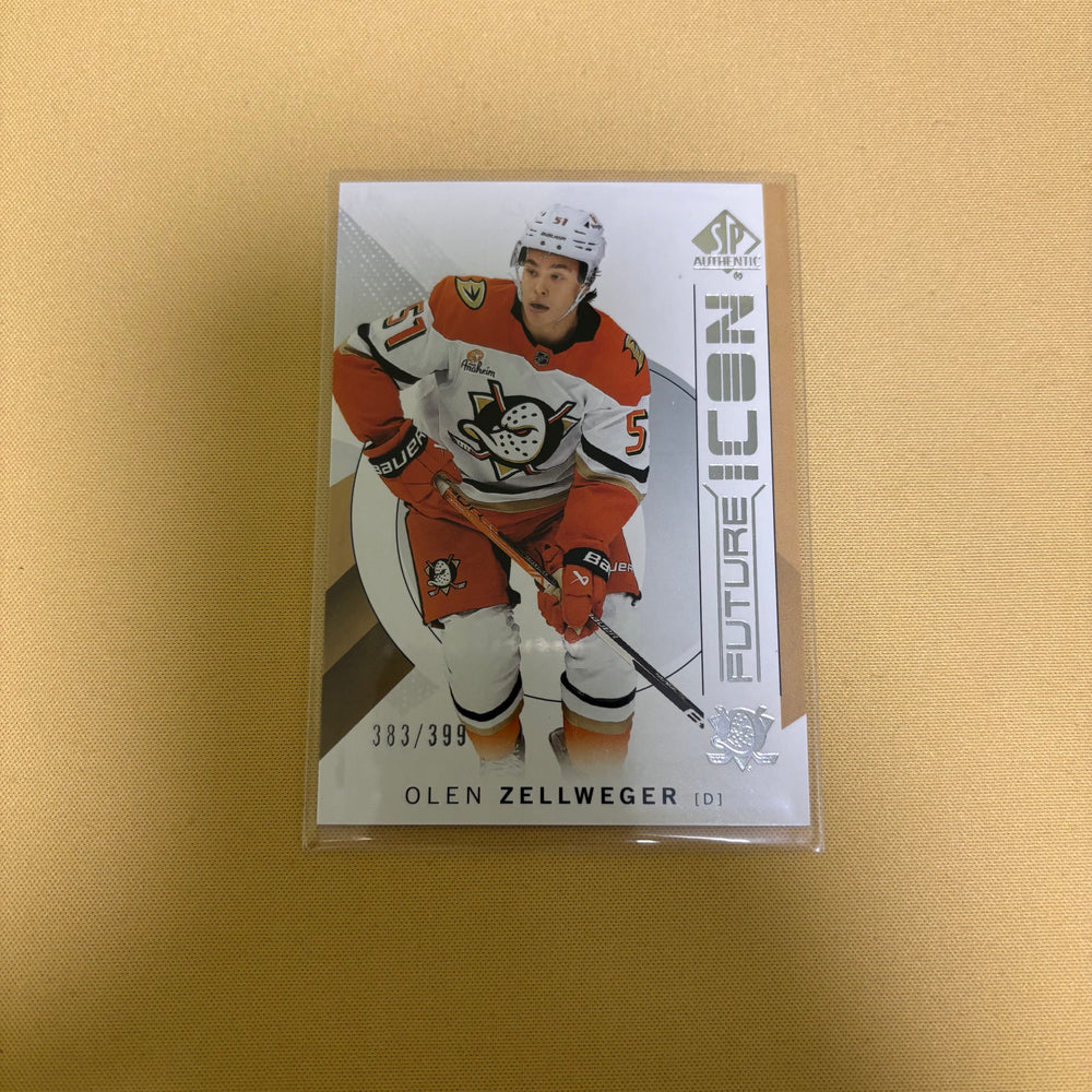 2024-25 SP Authentic Olen Zellweger /399 Future Icon Anaheim Ducks 24-25 Sports Card