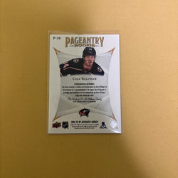 2021 SP AUTHENTIC #P-58 COLE SILLINGER PAGEANTRY AUTO RC ROOKIE Sports Card