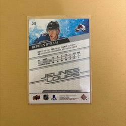 2020-21 Upper Deck Series 1 Bowen Byram Jeunes Loups Colorado Avalanche #205 Sports Card