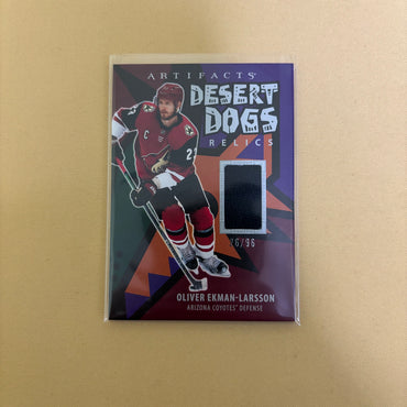 2025/26 Upper Deck Artifacts Oliver Ekman-Larsson Desert Dogs Relics /96 Arizona Coyotes DD-OE Sports Card