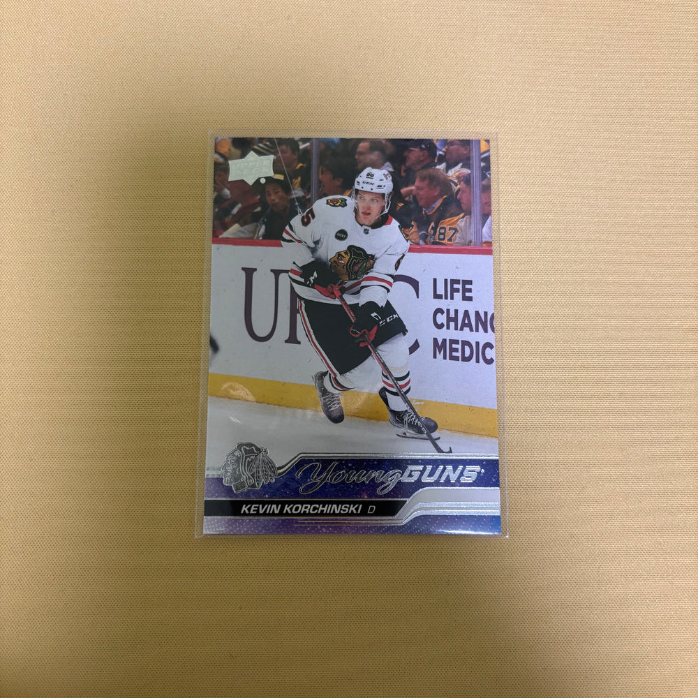 2023/24 Upper Deck Series 2 Kevin Korchinski Young Guns Chicago Blackhawks #486 Sports Card