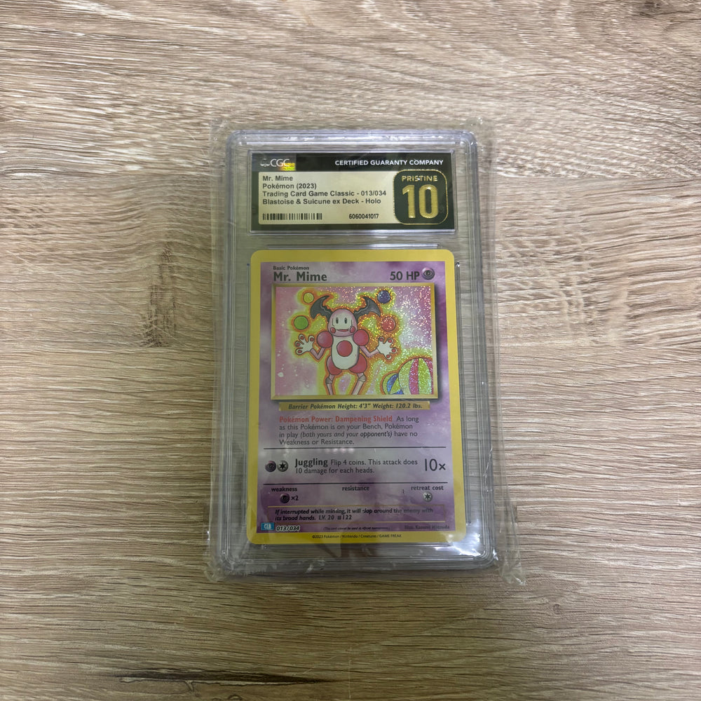 Mr. Mime Trading Card Game Classic Classic Collection 013/034 CGC 10 (6060041017) Graded Card