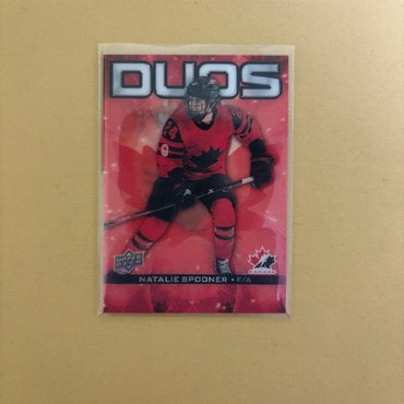 2025-26 Upper Deck Tim Hortons Sarah Nurse/Natalie Spooner Duos Team Canada CO-15 Sports Card
