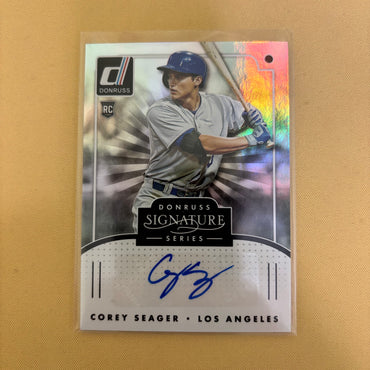 2016 Panini Donruss Signature Series Corey Seager Rookie Autograph Texas Rangers #SGS-CS Sports Card