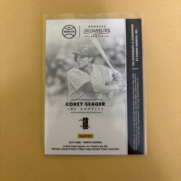 2016 Panini Donruss Signature Series Corey Seager Rookie Autograph Texas Rangers #SGS-CS Sports Card
