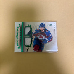 2021/22 Upper Deck Artifacts Alex Newhook Horizontal Rookie Patch Emerald /25 Colorado Avalanche #169 Sports Card