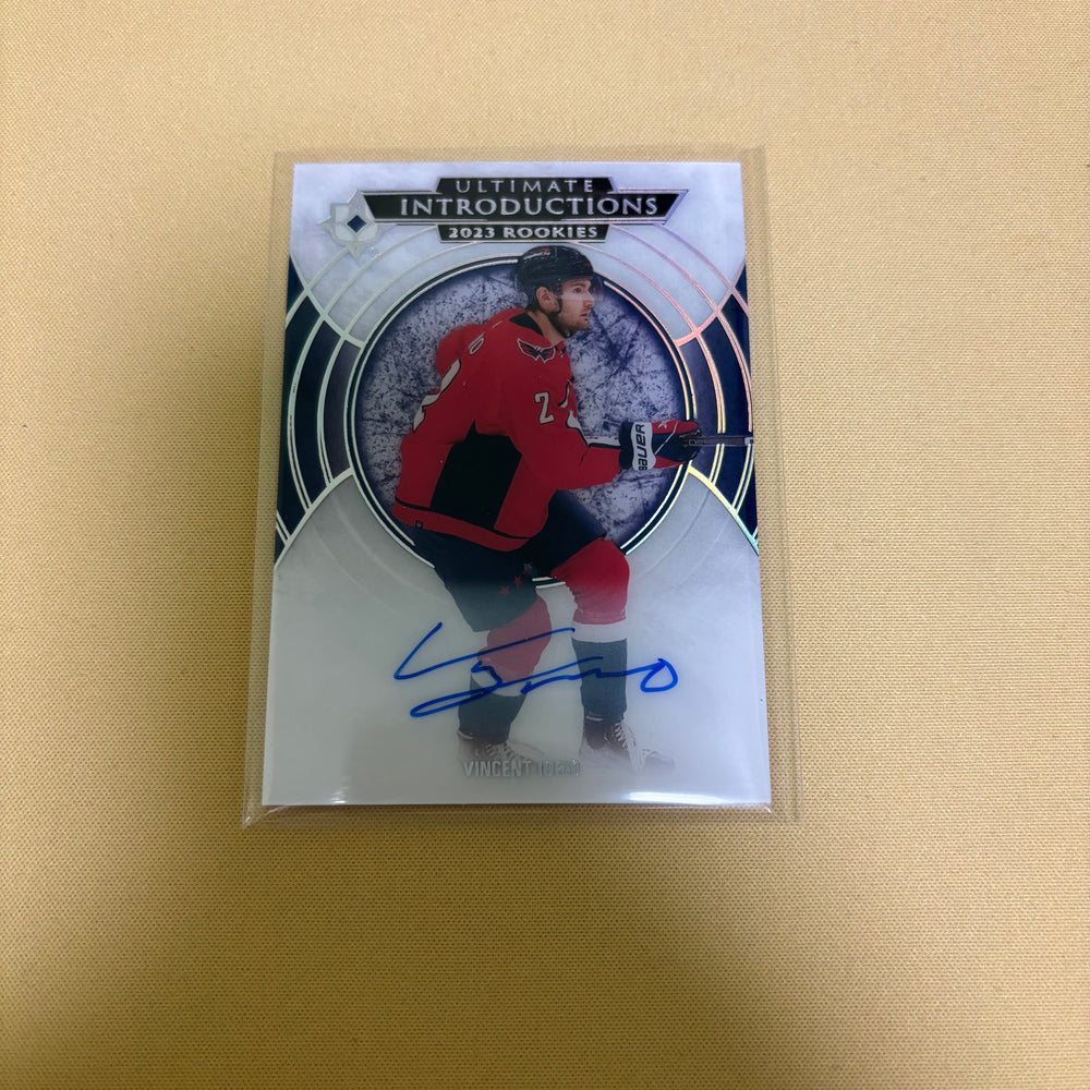 2023 Upper Deck Ultimate Collection Introductions Vincent Iorio Rookie Auto RC Sports Card