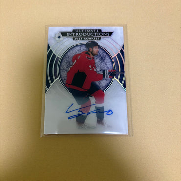 2023 Upper Deck Ultimate Collection Introductions Vincent Iorio Rookie Auto RC Sports Card