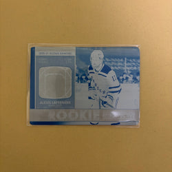 2021-22 Upper Deck Series 1 Alexis Lafreniere Rookie Retrospective Cyan Printing Plate New York Rangers RR-20