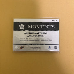 2024-25 UD Black Diamond Exquisite Collection Moments Auston Matthews #M-AM Sports Card