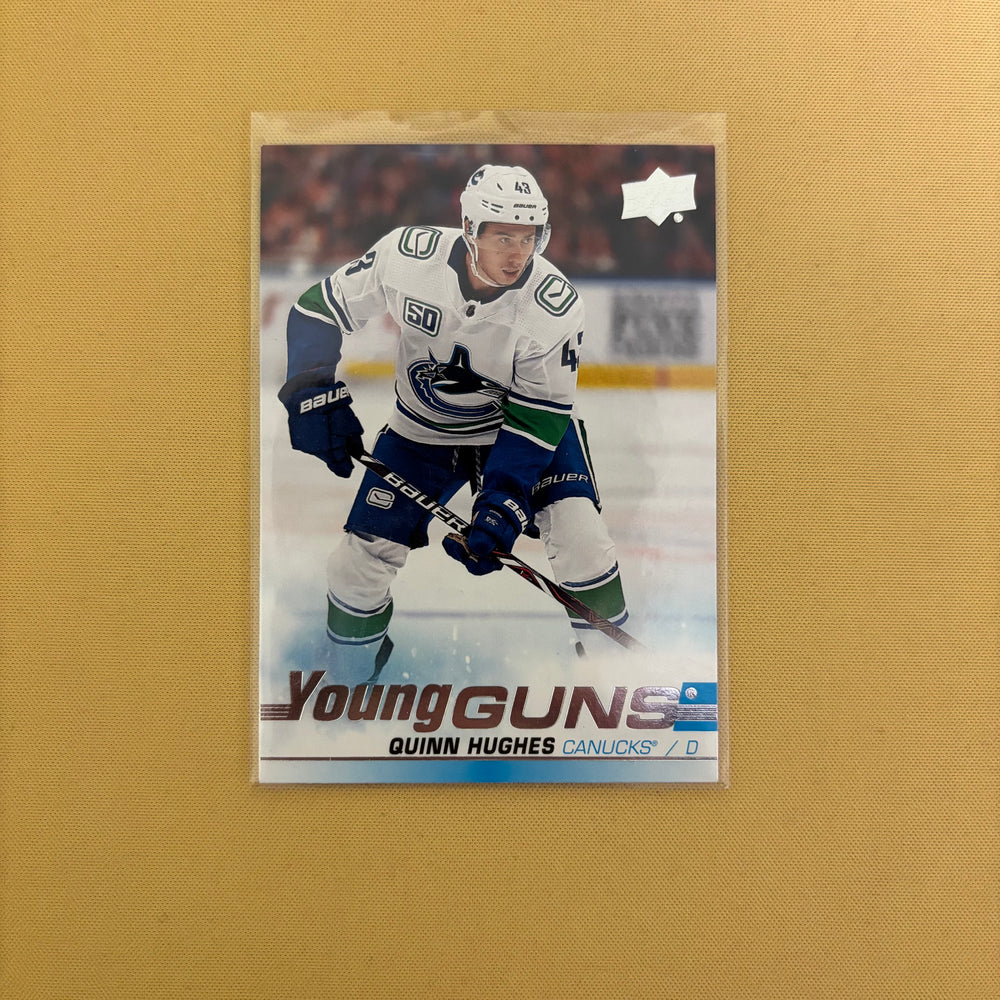 2019-20 Upper Deck Series 1 Quinn Hughes Young Guns Vancouver Canucks #249 Sports Card