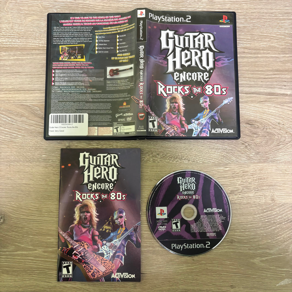 Guitar Hero Encore Rocks the 80's Playstation 2