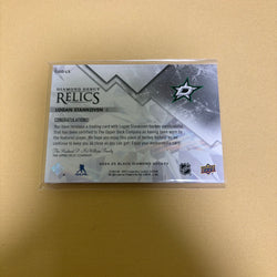 2024/25 Upper Deck Black Diamond Logan Stankoven Diamond Debut Relics Jersey Dallas Stars DD-LS Sports Card