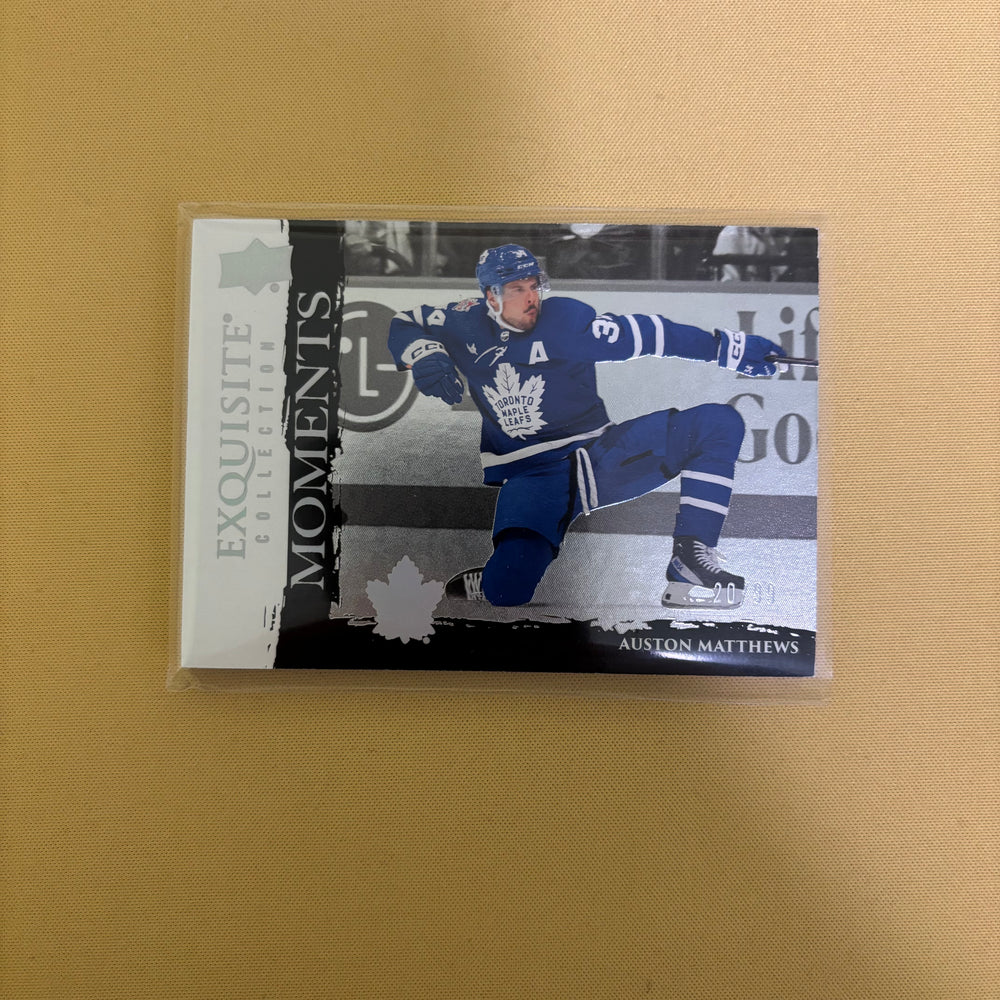 2024-25 UD Black Diamond Exquisite Collection Moments Auston Matthews #M-AM Sports Card