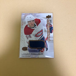 2024 UPPER DECK PREMIER #119 LOGAN MAILLOUX MEMORABILIA BRONZE JERSEY RC ROOKIE Sports Card