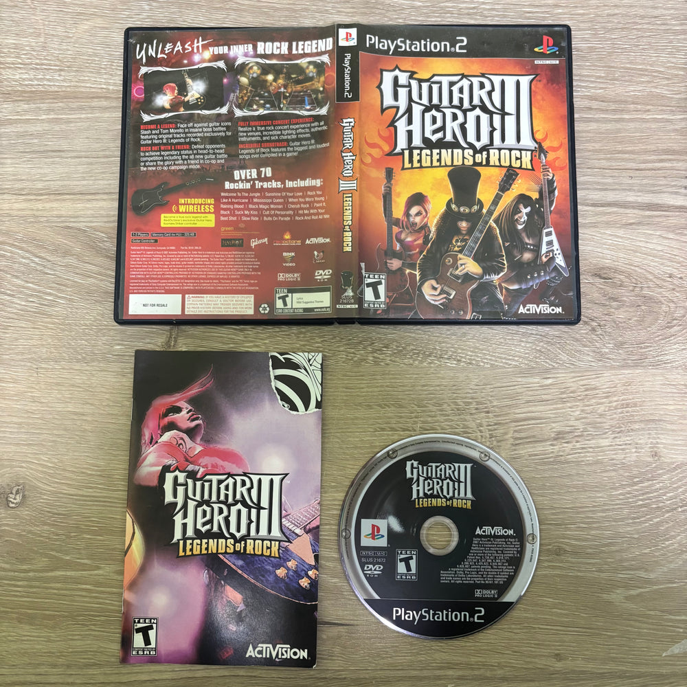 Guitar Hero III Legends of Rock Playstation 2