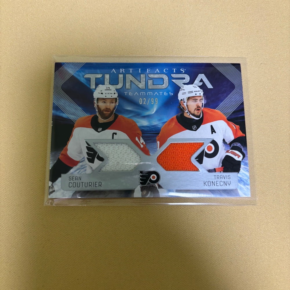 2025-26 Artifacts Tundra Teammates Duos #T2CK Sean Couturier/Travis Konecny /99 Sports Card