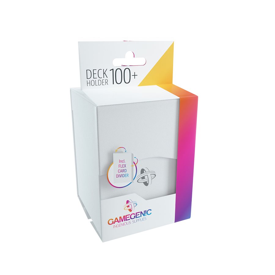 Deck Box: Deck Holder: White (100 ct) (ML)
