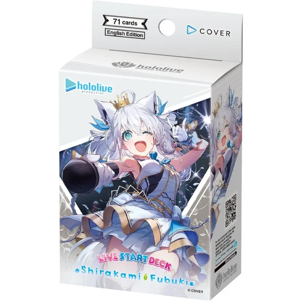 HOLOLIVE LIVE START DECK SHIRAKAMI FUBUKI