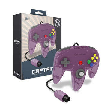 N64 - HYPERKIN CAPTAIN PREMIUM CONTROLLER FOR  N64 AMETHYST PURPLE M07260-AP
