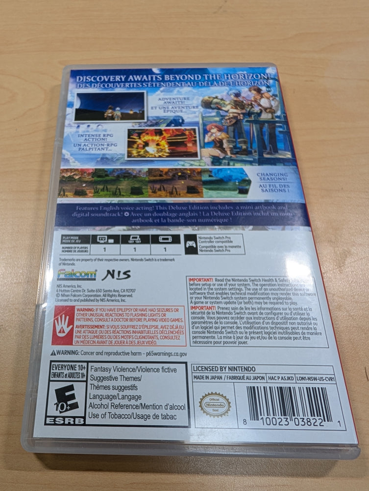 The Legend of Nayuta: Boundless Trails Nintendo Switch