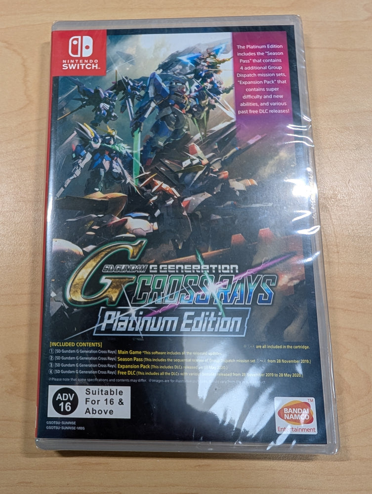 SD Gundam G Generation Cross Rays [Platinum Edition] JP Nintendo Switch