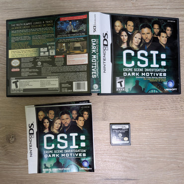 CSI Dark Motives Nintendo DS