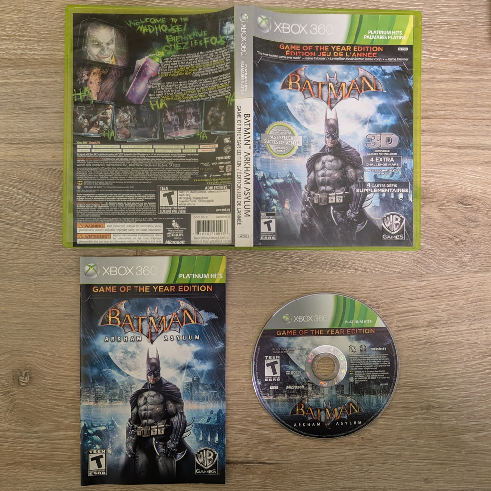 Batman: Arkham Asylum [Game Of The Year Edition Platinum Hits] Xbox 360
